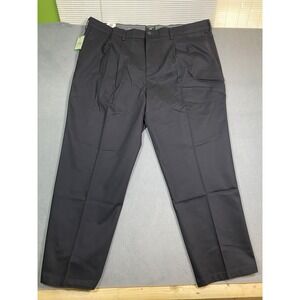 NWT Dockers "Iron Free Stain Defender" Black Khaki Pants Size 42x30 Classic Fit